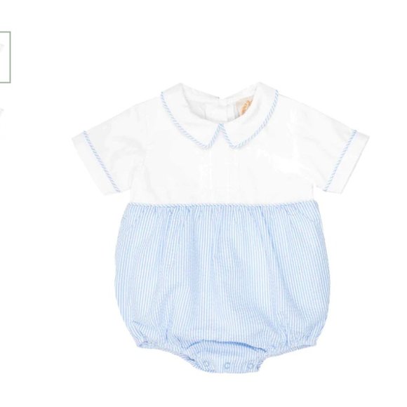Bradford Bubble - Rockefeller Royal Stripe with Worth Avenue White